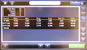 &Eacute;cran de donn&eacute;es statistiques