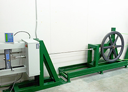 Essai de traction des câbles aériens de fibres optiques