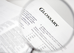 Glossaire pour les essais de matériaux