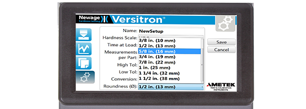 Versitron - Durometre Rockwell avec une nouvelle interface et la certification CE